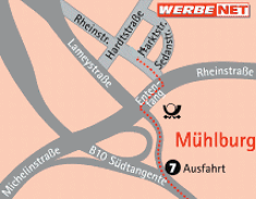 Anfahrtsplan Maier Typo&Litho GmbH, Karlsruhe - Web-Office WerbeNet